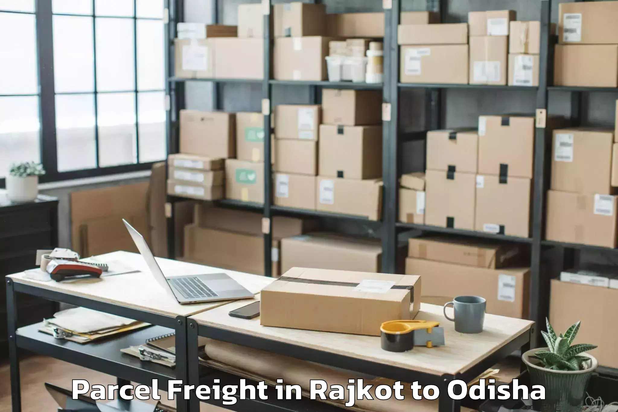 Expert Rajkot to Tumudibandha Parcel Freight